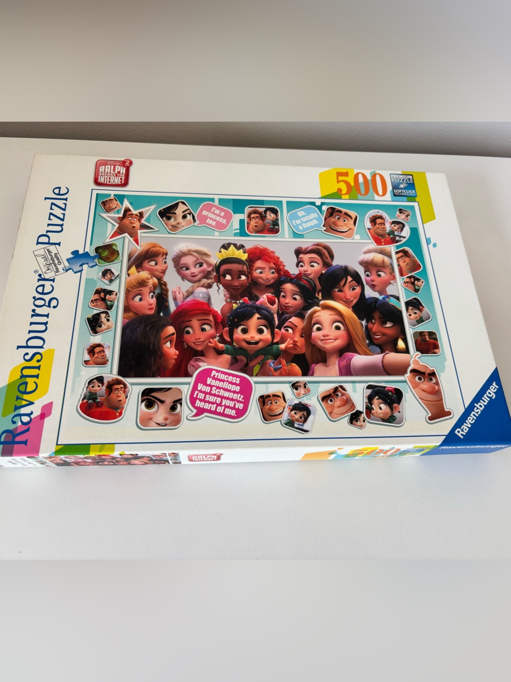 Ravensburger Princess Vanelope w/ all Disney Princesses 500-Piece Puzzle
